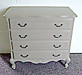 french painted chest of drawers